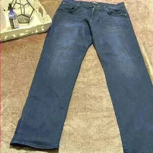 7 for all mankind - Luxe Sport Slimmy Dark Blue Straight-Leg Jeans - Size 36